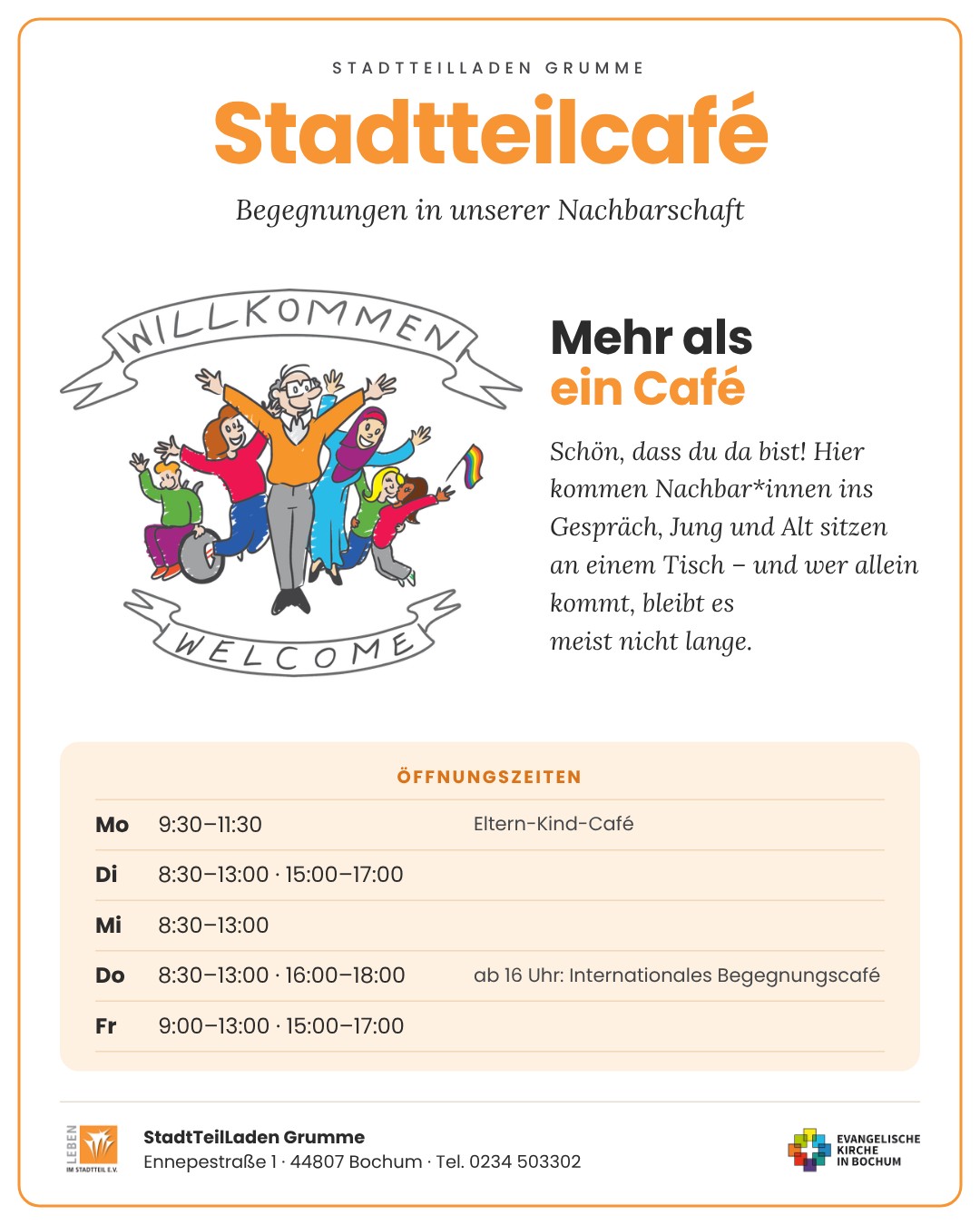 Nachbarschaft, gemeinsam Essen, gegen Einsamkeit, Stadtteil, Quartier, Bochum