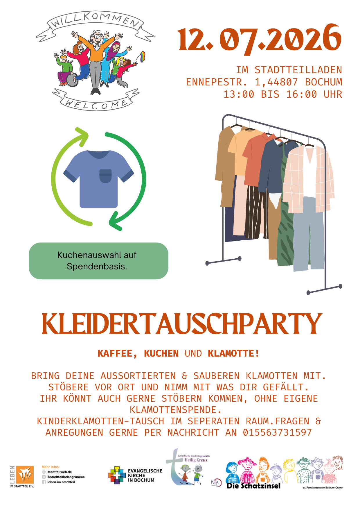 Kleidertausch, Secondhand Kleidung, Kleiderkreisel , Bochum